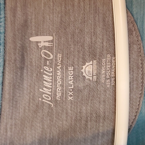 Johnnie O Performance 1/4 Zip Pullover Size XXL UPF 50 Sun Protection Blue Mens - Picture 3 of 10